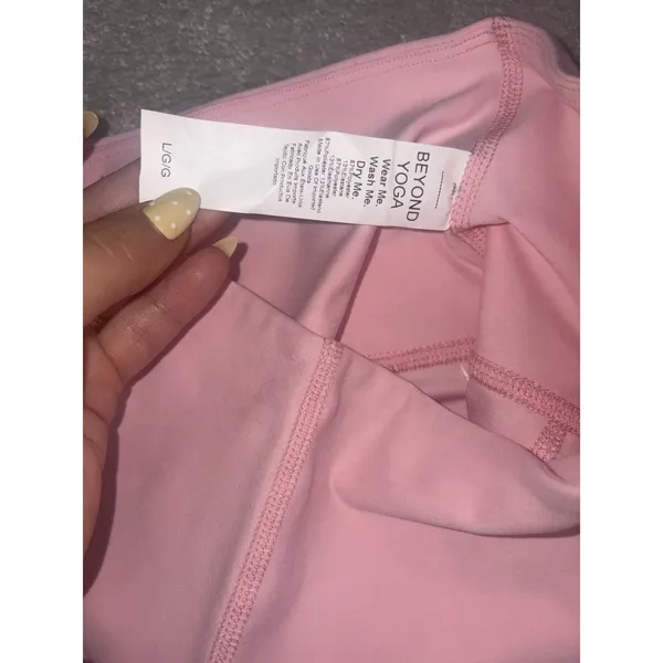 Beyond Yoga Spacedye High Waisted Midi Leggings Fresh Pink Heather Size L NWT - Image 5