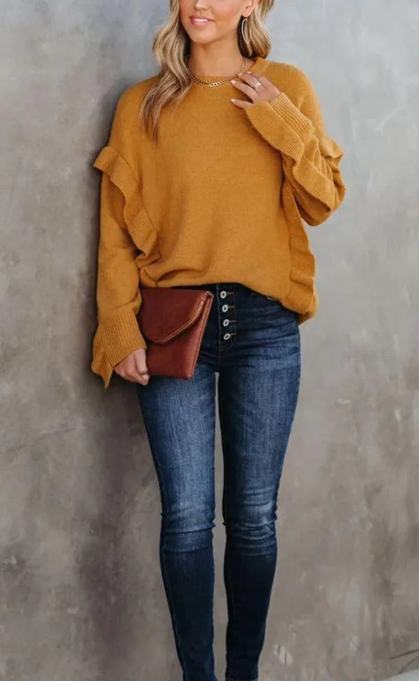 VICI | Charleston Ruffle Knit Sweater - Image 7