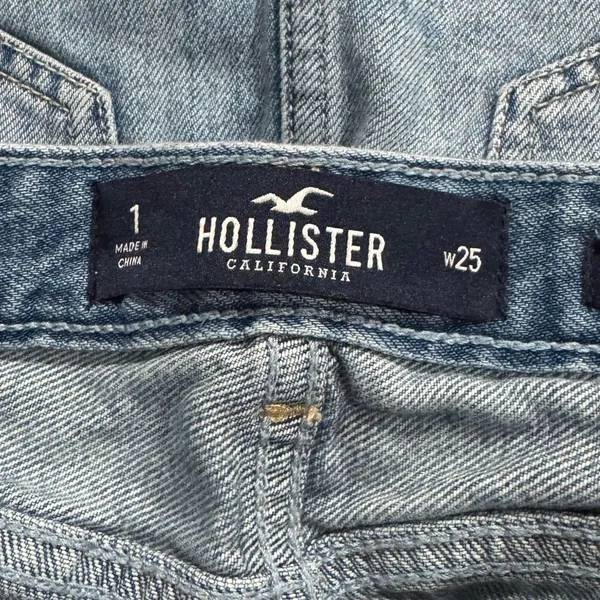 Hollister High Rise Mini Skirt Jean Denim Women’s 25 - Image 5
