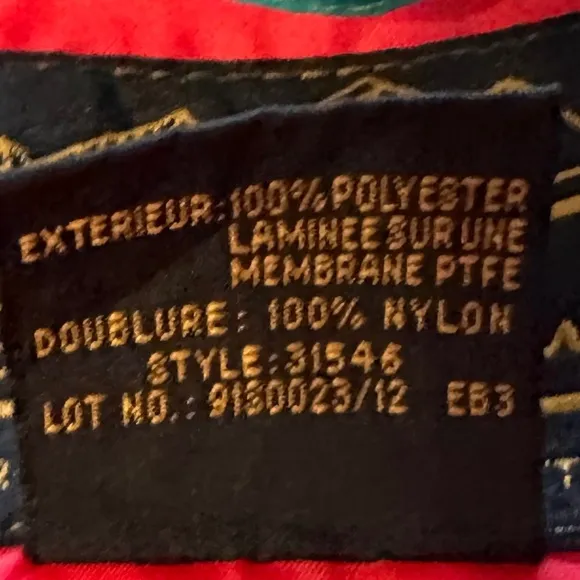 Eddie Bauer‎ Red and Blue Gore-Tex Pullover Windbreaker Jacket Sz L - Image 9