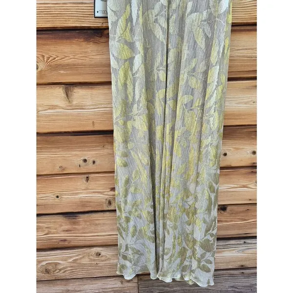 NWT Adrianna Papell Foil Leaf Short Sleeve Gown Size 8 - Image 12