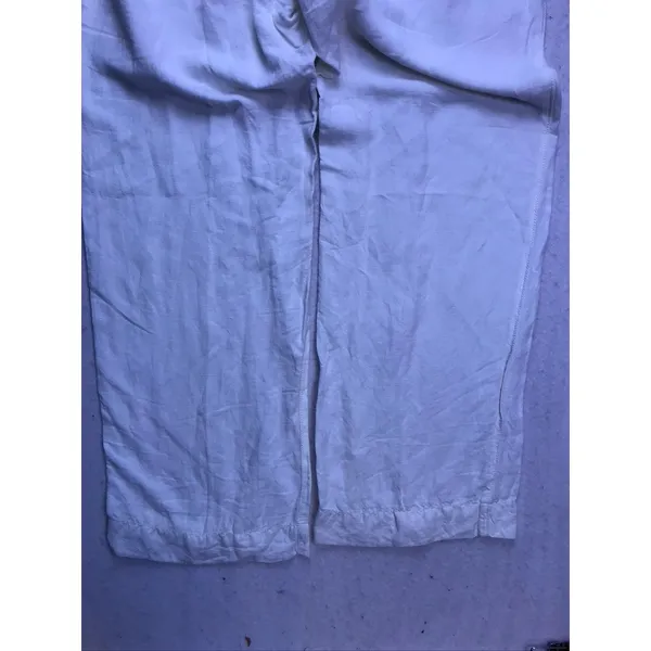 Tommy Hilfiger Linen Rayon Pants Womens 14 White Wide Leg Beach - Image 7