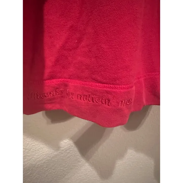 Vintage Disney Store Eeyore Winnie Pooh Piglet Embroidered Red Quarter Zip XXL - Image 4