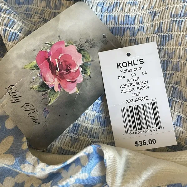 Lila Rose Blue Floral Romper - Image 8