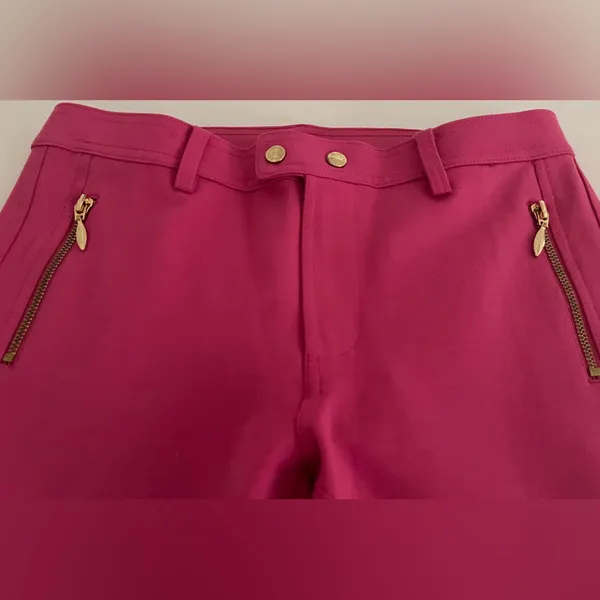 Juicy Couture Hot Pink Pants with Gold Accents Size 6 - Image 3