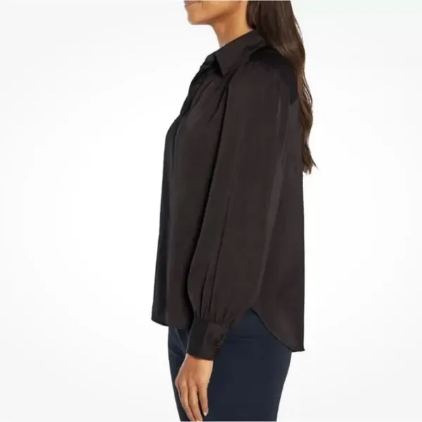 Banana Republic Womens Black Size large Blouse - Image 2