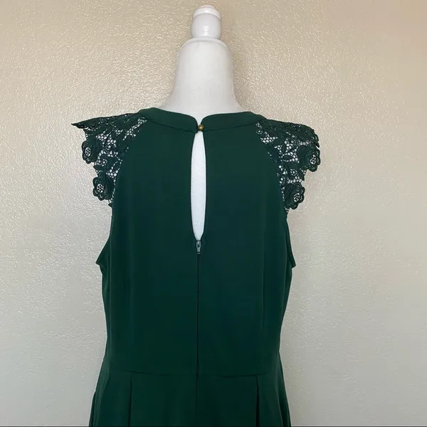 Speechless Plus Lace-Contrast Fit & Flare Dress 3X - Image 9