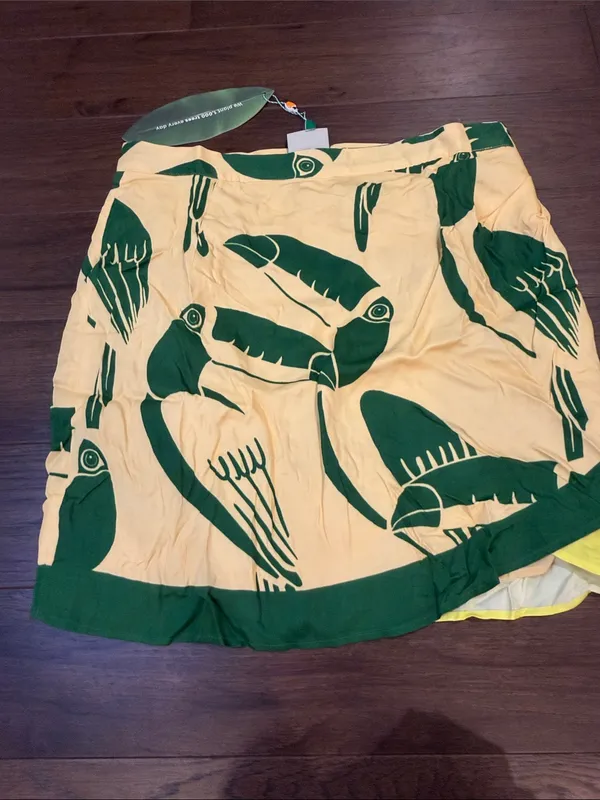 Farm Rio Mixed Rainbow Toucans Mini Skort Size Large NWT - C30-084 - Image 6