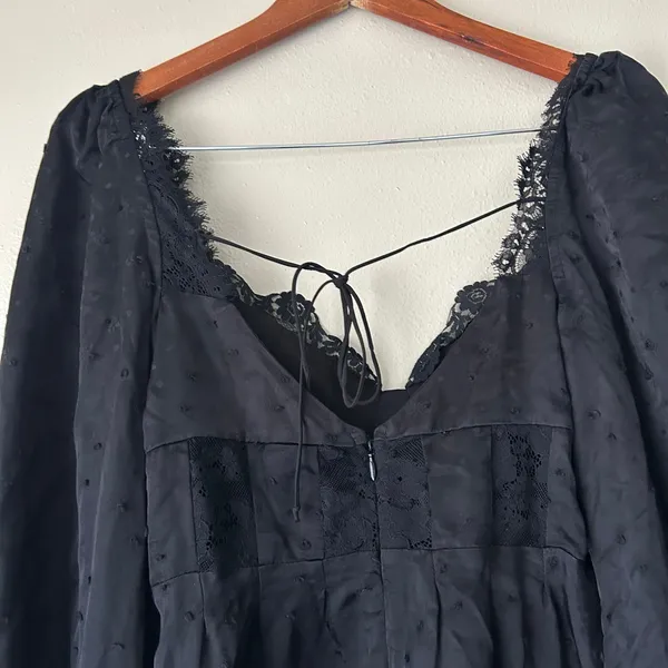 For Love and Lemons Black Coquette Natalie Mini Dress Size Small - Image 8