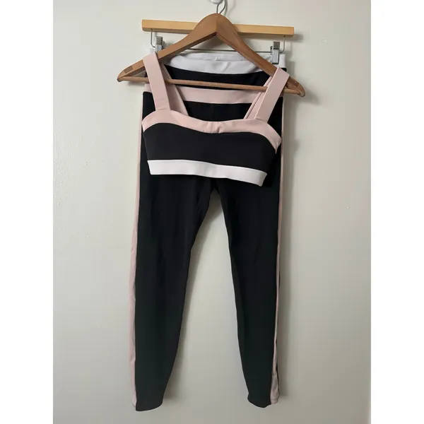 IVL 8 Lotus SET Colorblock Leggings and Bra Top - Image 2