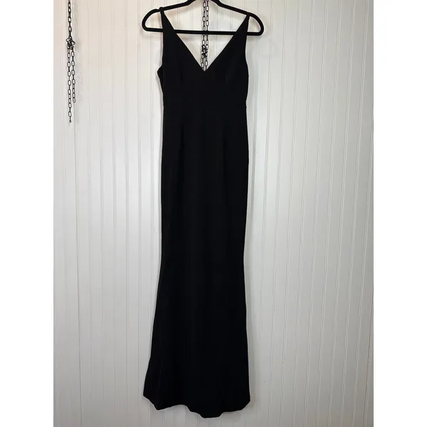 Lulus Melora Black Sleeveless Maxi Dress Wedding Mermaid Homecoming Classy Small - Image 2