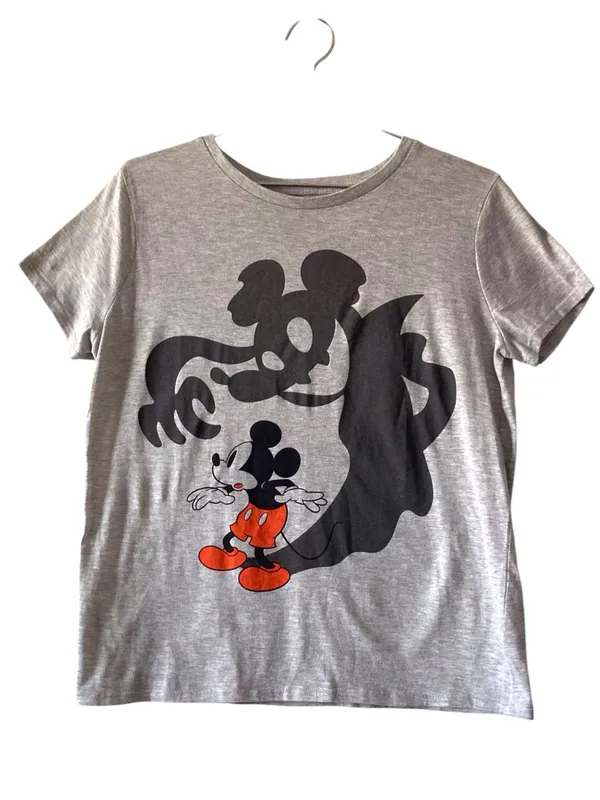 Disney Halloween Mickey Mouse Shadow Graphic Tee – Size L/XL - Image 3