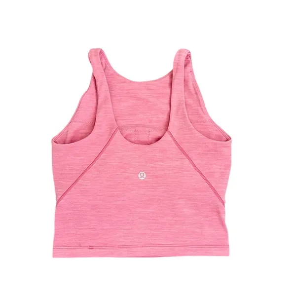 Lululemon Align High-Neck Tank Top Heathered Pink Size 2 - Image 2
