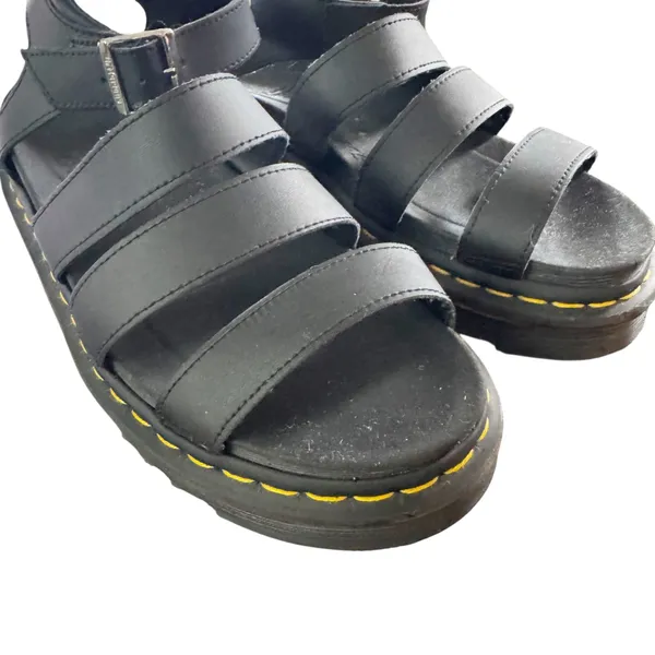 Dr. Martens Blaire Platform Sandal Women's Black Size 9 US Black Strappy Classic - Image 4