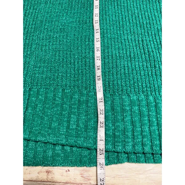 Free People Take Over Me Sweater XS/S Green V-Neck Oversized Woven Pullover - Image 6