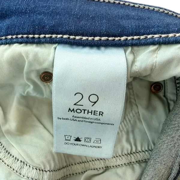 Mother Denim The Outsider Crop Fast Times Dark Blue Size 29 High Rise Bootcut - Image 5