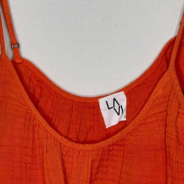LA VI Crop Top Orange - Image 3