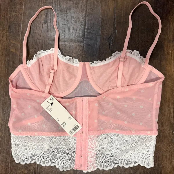 Urban Outfitters Out From Under Adrena Mesh + Lace Underwire Corset Cami - Image 5