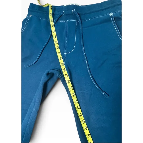 True Religion Womens Teal Green Blue Horseshoe Stitch Jogger Sweatpants Small - Image 7