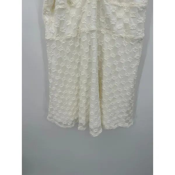 Aeropostale Cream Lace Mini Babydoll‎ Dress Size L Witchy Fairy Coquette Dainty - Image 3