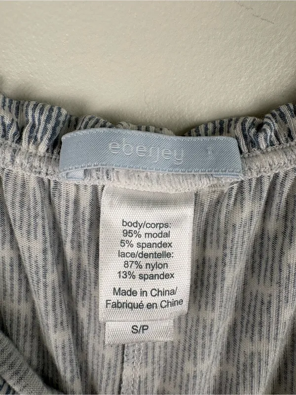 Eberjey Lace-Trimmed Sleep Pants Women's Size Small Modal/Spandex - Image 5