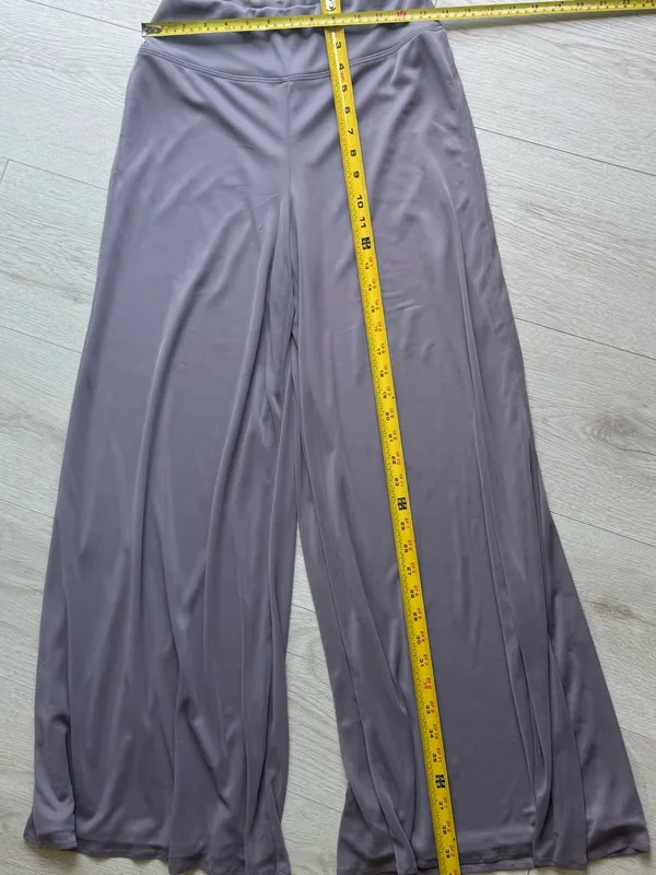MSK Gray Sheer Palazzo Wide - Image 4