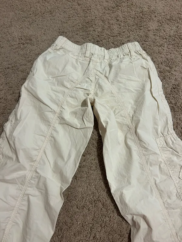 Urban Outfitters BDG Y2K Low-Rise Cargo‎ Pant Cream - Image 3