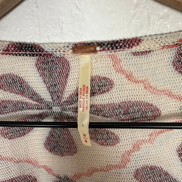 Free People Through The Meadow Top Floral Boho Festival Size Medium - Image 4