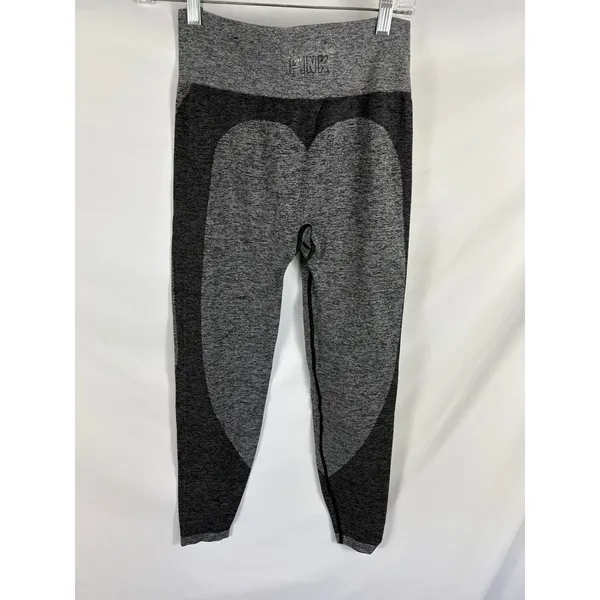 VS PINK Seamless Grey Leggings Size Medium - Image 3