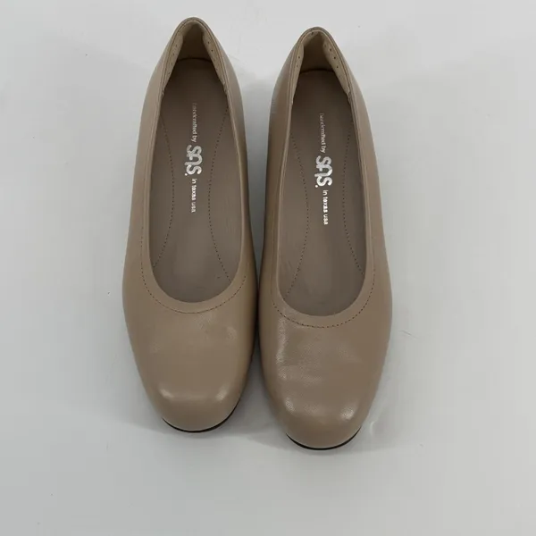 SAS Nude Leather Comfort Pumps Low Heel‎ USA Made 6.5 M Classic Work - Image 2