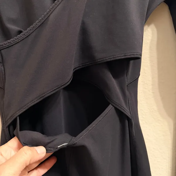 Lululemon Contour Black Mini Dress Athleisure Activewear Size‎ 4 Nulu Yoga - Image 8