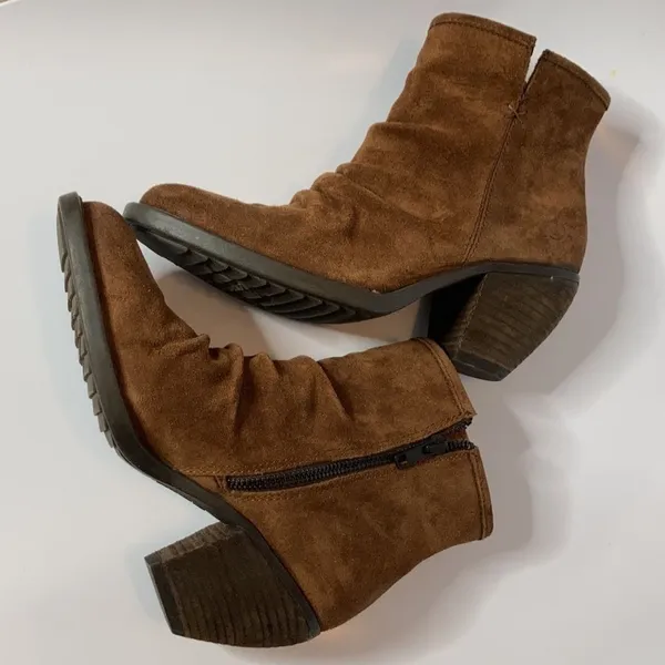 Born Aire boots‎ brown leather heeled boots size 7 - Image 8