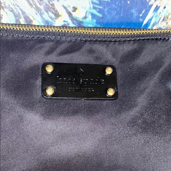 Vintage Kate Spade Nylon Black Crossbody Bag - Image 3