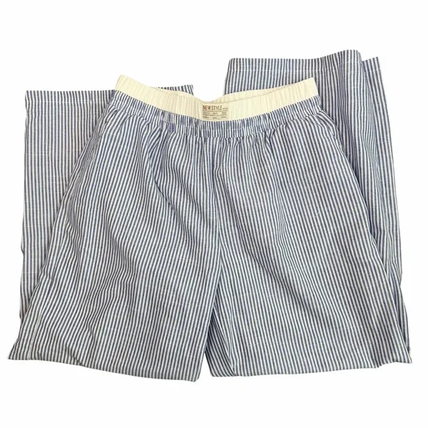 Sz L Private Label Blue Striped Vest and Pants Set New - Image 7
