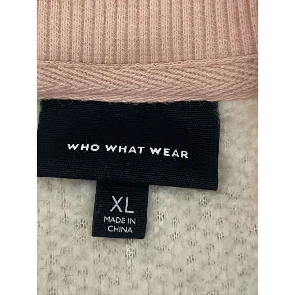 Who What Wear Women’s Sherpa Long Sleeves Sweatshirt Crewneck Brulee SZ XL - Image 8
