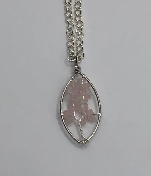 Rose Quartz Necklace 🌹 Pink - Image 2