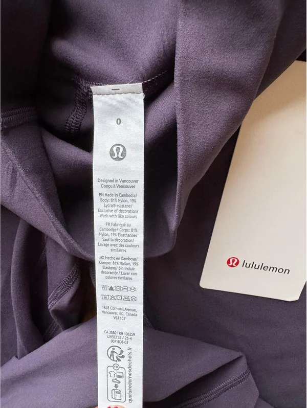 Lululemon Align High Rise 25” Atmospheric Purple Size 0 NWT - Image 6