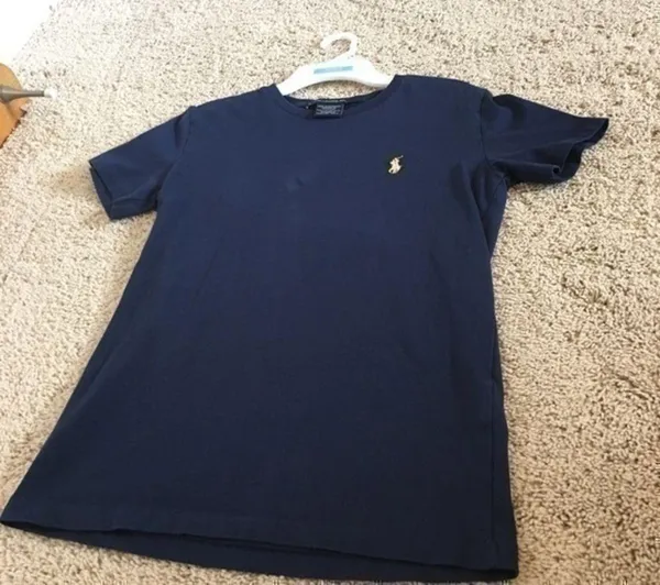 Ralph Lauren Women’s size small navy / yellow top - Image 6