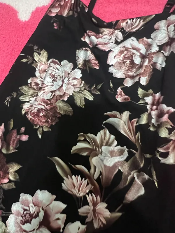 Mystique Boutique Black floral mini dress #floraldress - Image 2