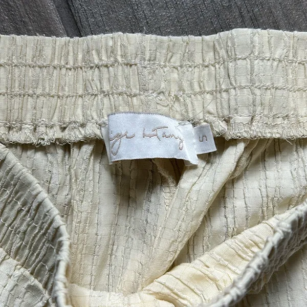Women's Cream Pants Yellow - Image 2