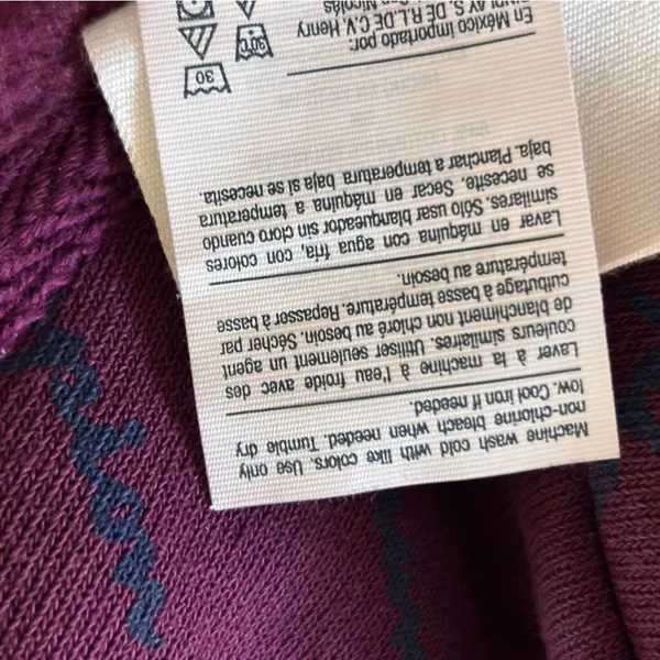 Champion Reverse Weave Hoodie Small Women's All Over Logo Print Burgundy Maroon - Image 10