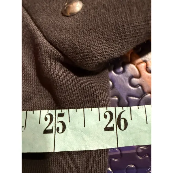 ALLSAINTS Womens Dark Gray‎ Crewneck Sweatshirt Studded Shoulders Long Sleeve L - Image 5