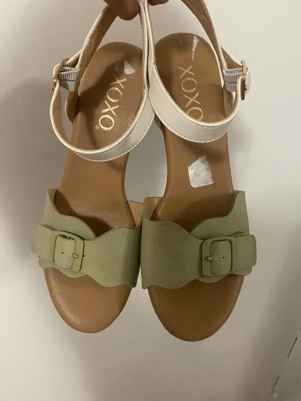 XOXO Wedge Heels With Green Buckle - Image 2