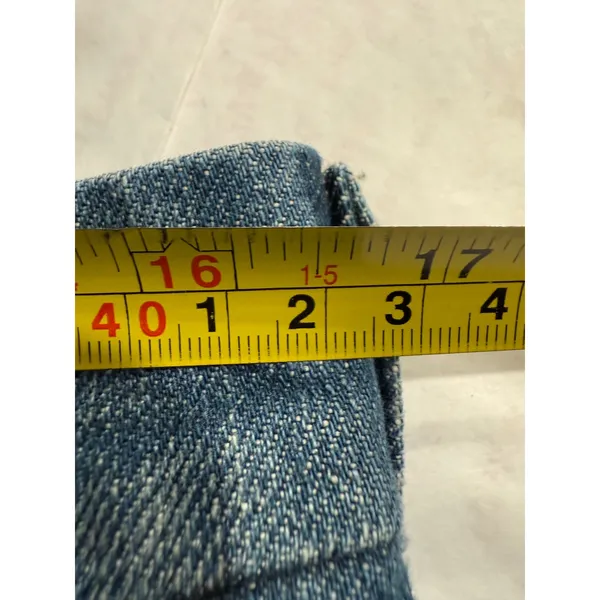 Vintage Citizens of Humanity Faye Wide Leg Jeans Chain Link‎ Embroidery Size 31 - Image 11