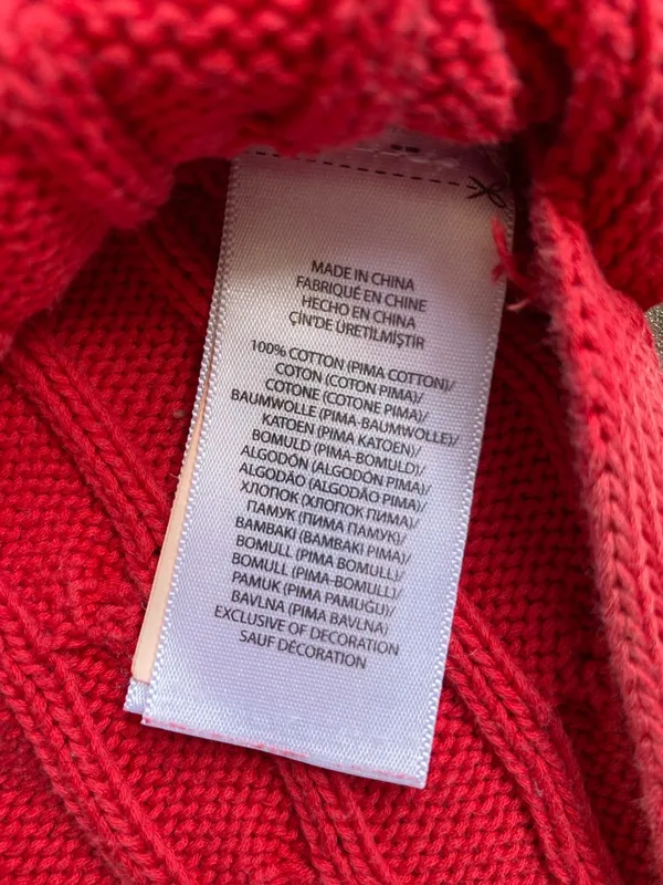 Polo Ralph Lauren 100% Cotton Lightweight Loose Cable Knit Split Hem Sweater S - Image 5