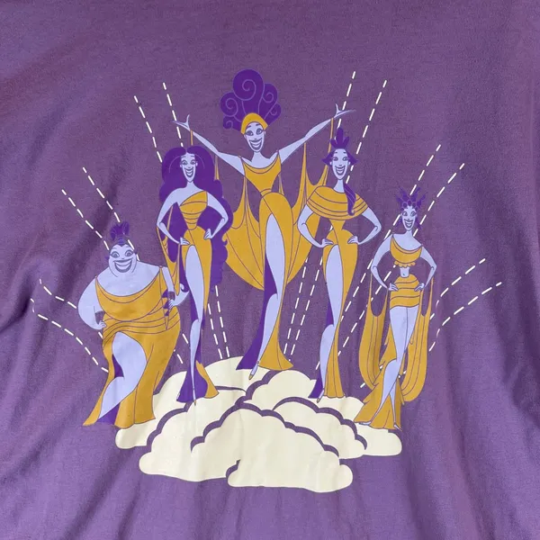 Disney Our‎ Universe The Muses Long Sleeve Purple Graphic Tee Women's - Image 9