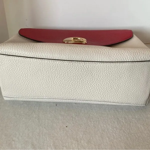 NWT Coach Red and White Leather Crossbody Bag - Image 7