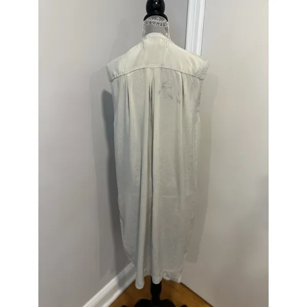 Free People Sz: S We The Free Lightweight Sleeveless Button Front Dress Pockets - Image 2