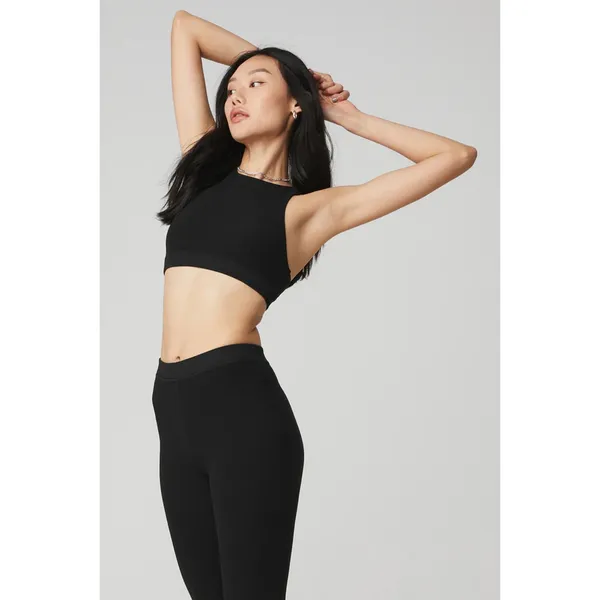 ALO YOGA Alosoft Iconic 90's Bra - Black XS NWT ( SOLD OUT) - Image 2