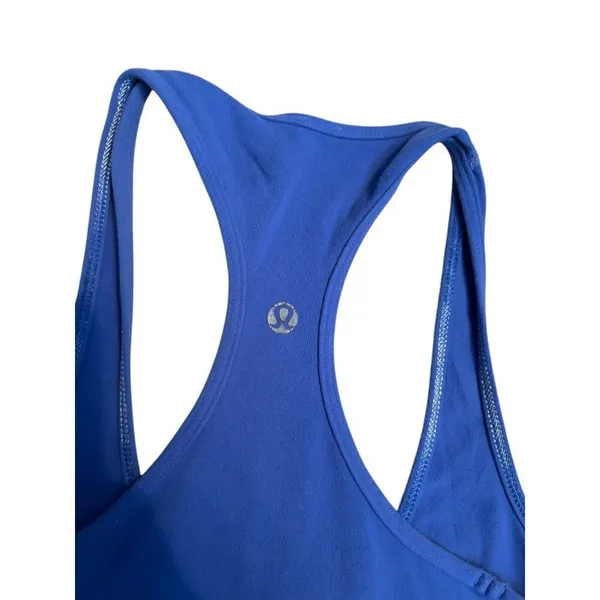 Lululemon sz 2 Racerback Blue Tank Top Womens Activewear fair condition - Image 9